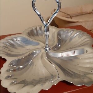 SOLD****Elegant Silver Plated Serving Tray